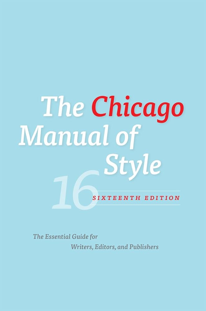 The Chicago Manual of Style, 16th Edition cover image