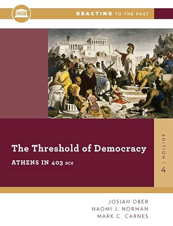 The Threshold Of Democracy: Athens in 403 B.C. (Reacting to the Past) cover image