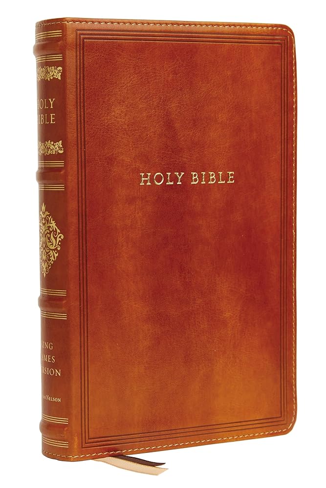KJV, Personal Size Reference Bible, Sovereign Collection, Leathersoft, Brown, Red Letter, Comfort Print: Holy Bible, King James Version cover image