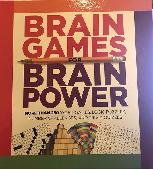 Brain Games for Brain Power More than 250 Word Games, Logic Puzzles, Number Challenges, and Trivia Quizzes cover image