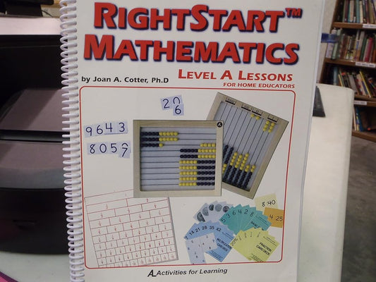 RightStart Mathematics Level A Lessons For Home Educators cover image