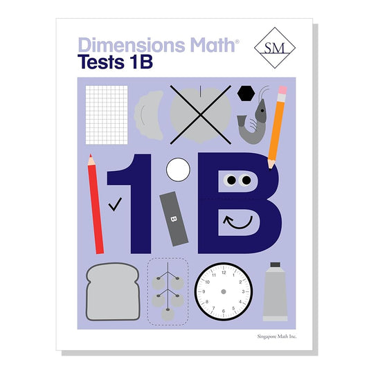 Dimensions Math Tests 1B [Paperback] Singapore Math Inc. cover image